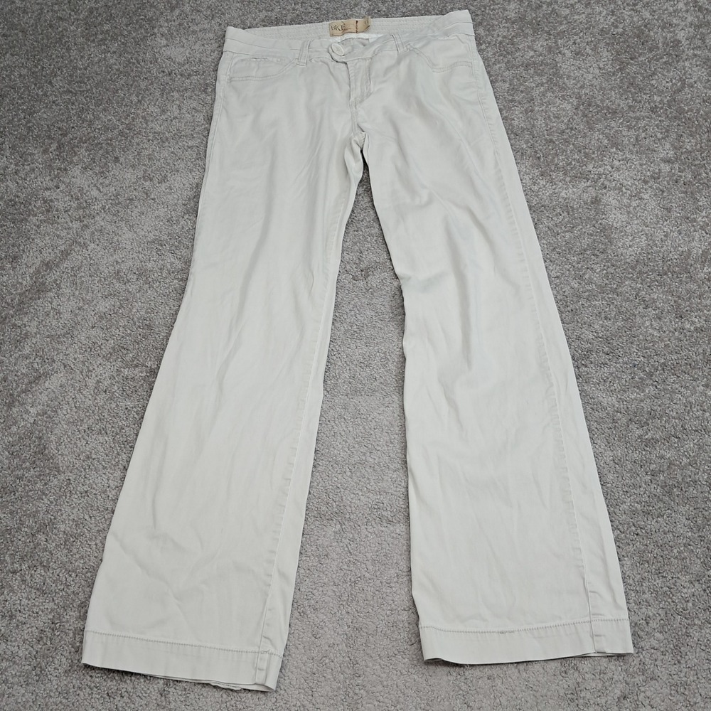 BKE Denim Women 31 Khaki Wide Leg Stretch Trousers Tan Pants